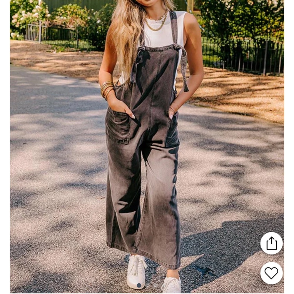 Impressions Charcoal Jumpsuit